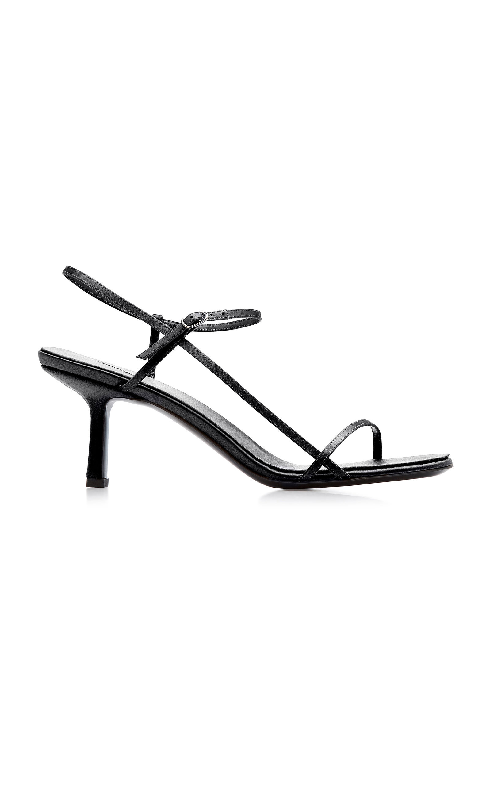 The Row - Bare Satin Sandals - Black - IT 39.5 - Moda Operandi | Moda Operandi (Global)