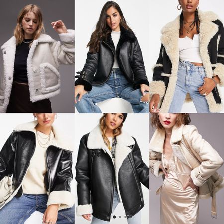 Code “YOURS25” 
Faux fur shearling coats, leather moto biker jackets, black white beige 

#LTKGiftGuide #LTKCyberweek #LTKsalealert