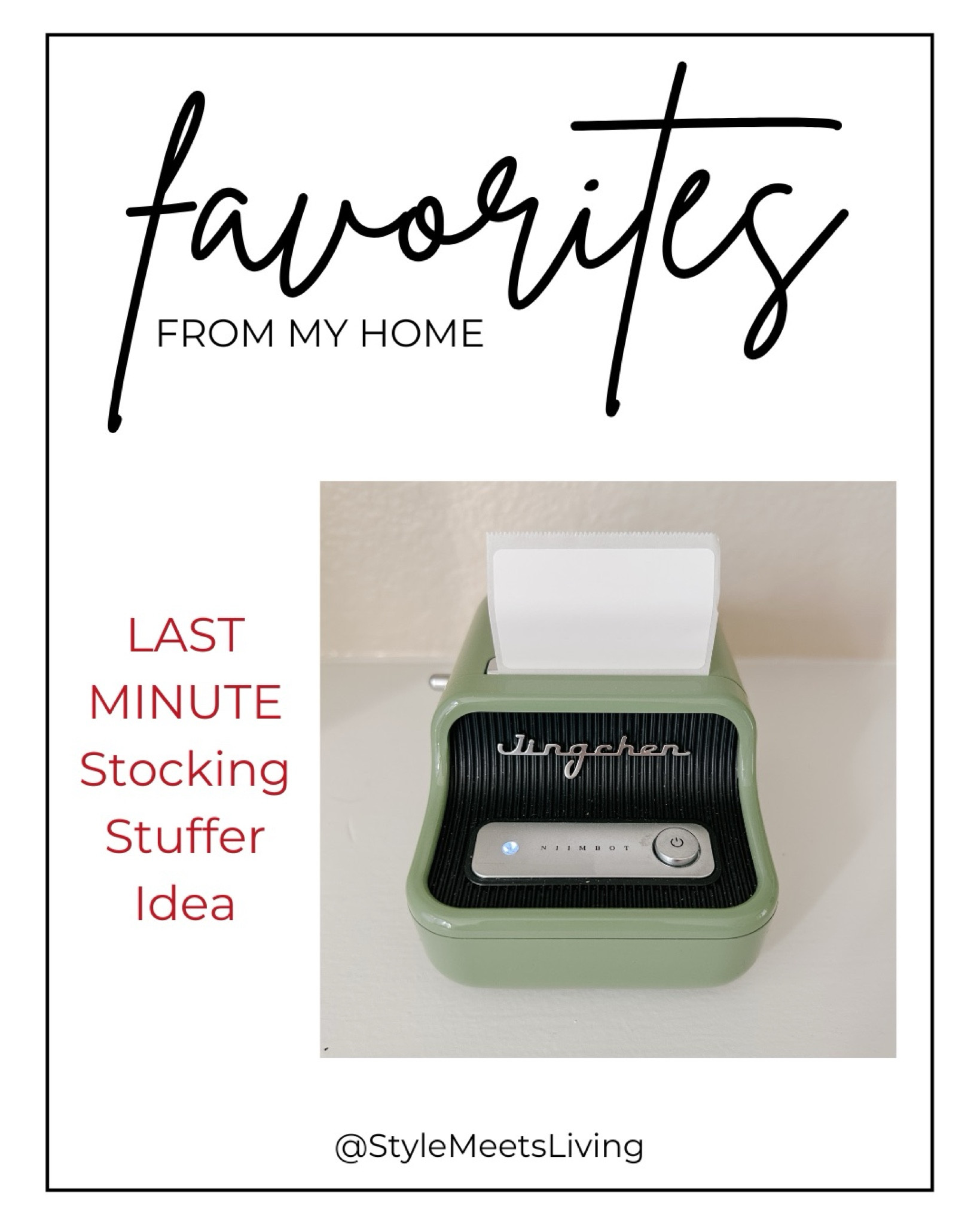 Looking for a last-minute stocking stuffer? 🎄✨ The NIIMBOT B21 mini label maker is perfect for organizing, crafting, and personalizing! From holiday gift tags to everyday labels for small businesses, it’s a versatile gift anyone will love. Tap to shop and add it to your list! 🎁

#StockingStufferIdeas #LabelMakerGift #OrganizeWithLabels #LastMinuteGifts #AmazonFinds

#LTKHoliday #LTKHome #LTKGiftGuide