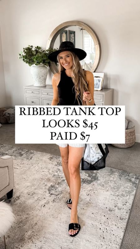 $7 vs $45 for the ribbed tanks these remind me of! They come in black, white, and blue-and-white striped. They are SO FLATTERING! My favorite tank top fit. I also linked all other affordable summer staples in this video as well!

These ribbed tanks run true to size; wearing a size small and I'm 5'8" for reference!

You do NOT need to spend a lot of money to look and feel INCREDIBLE!

I’m here to help the budget conscious get the luxury lifestyle.

Walmart fashion / Affordable / Budget / Women's Casual Outfit / Classic Style / Elevated Style / Spring / Classy / Tank / Swimwear / Beachwear / Summer Fashion / Travel

#LTKsalealert #LTKswim #LTKfindsunder50