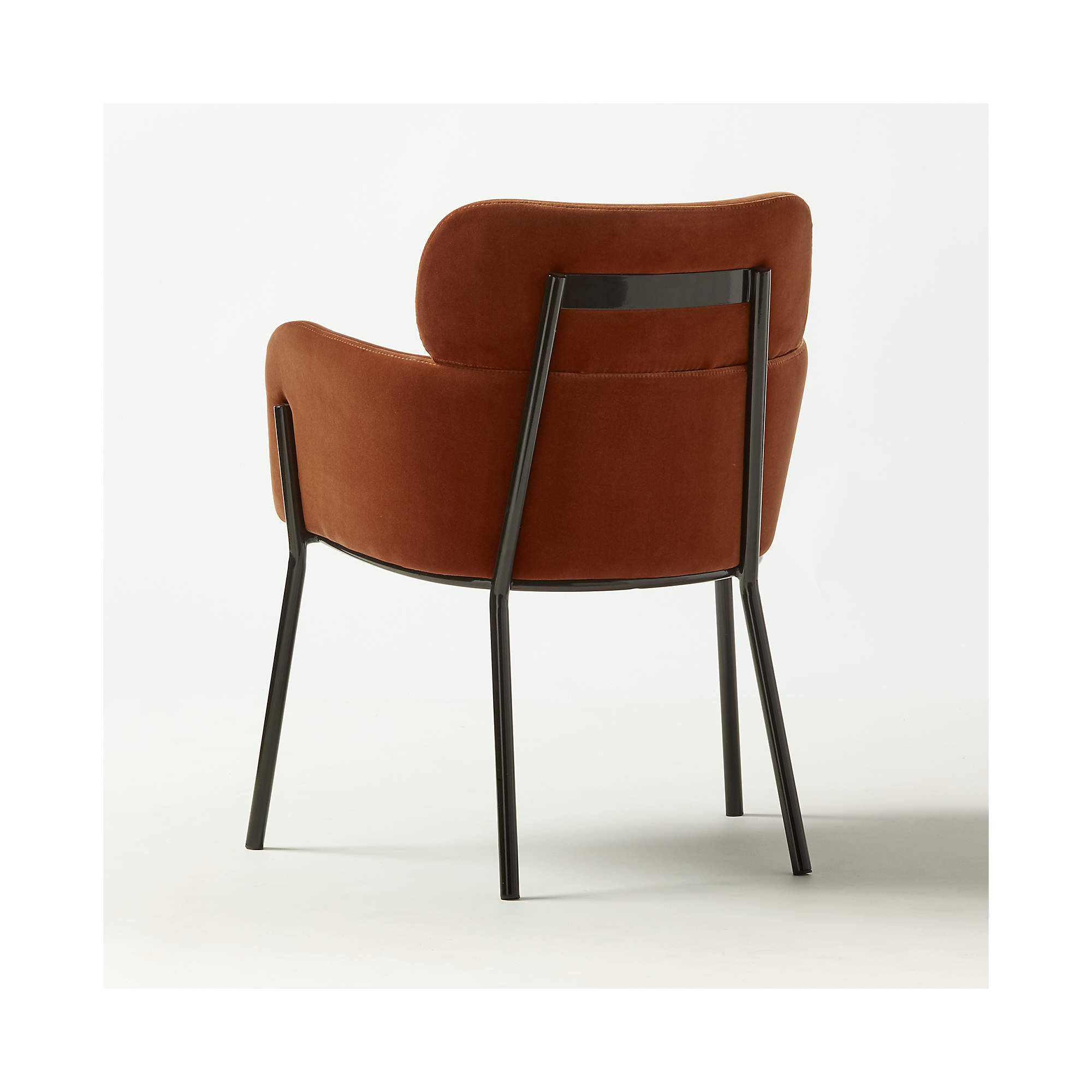 Azalea Brown Velvet Dining Chair Set of 4 + Reviews | CB2 | CB2