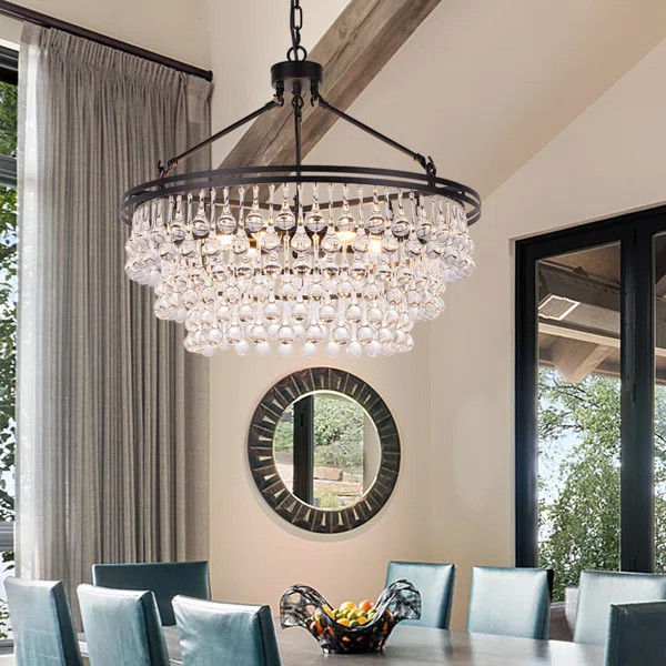 Cataleta 6 - Light Crystal Dimmable Tiered Chandelier | Wayfair North America