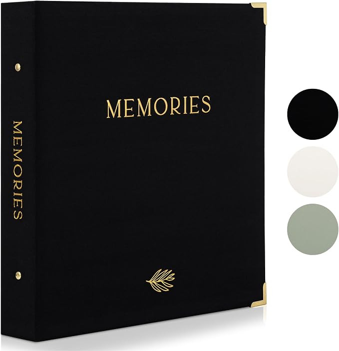 Beautiful Linen Photo Album For 4x6 Photos - Safely Holds Up To 500 Pictures of Unique Memories -... | Amazon (US)
