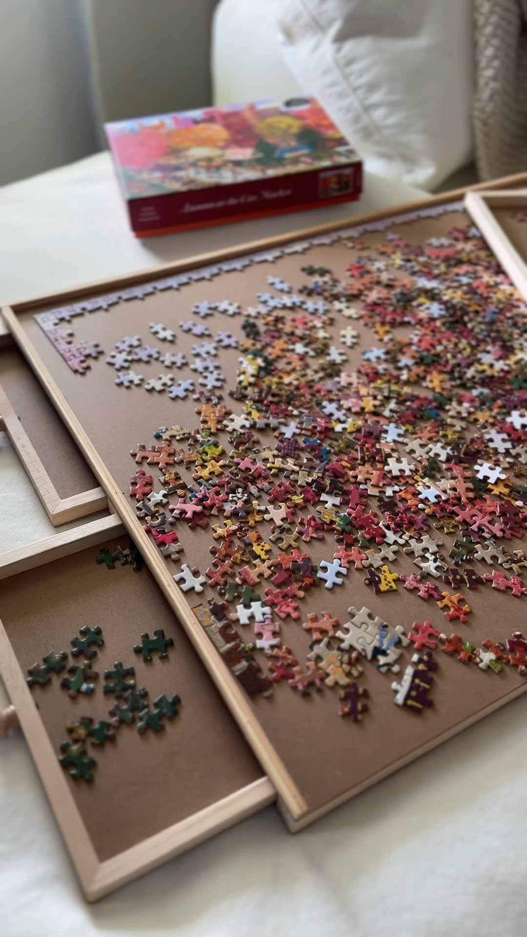 Cozy puzzle for fall + our favorite rotating puzzle board | Amazon finds

#LTKHome #LTKKids
