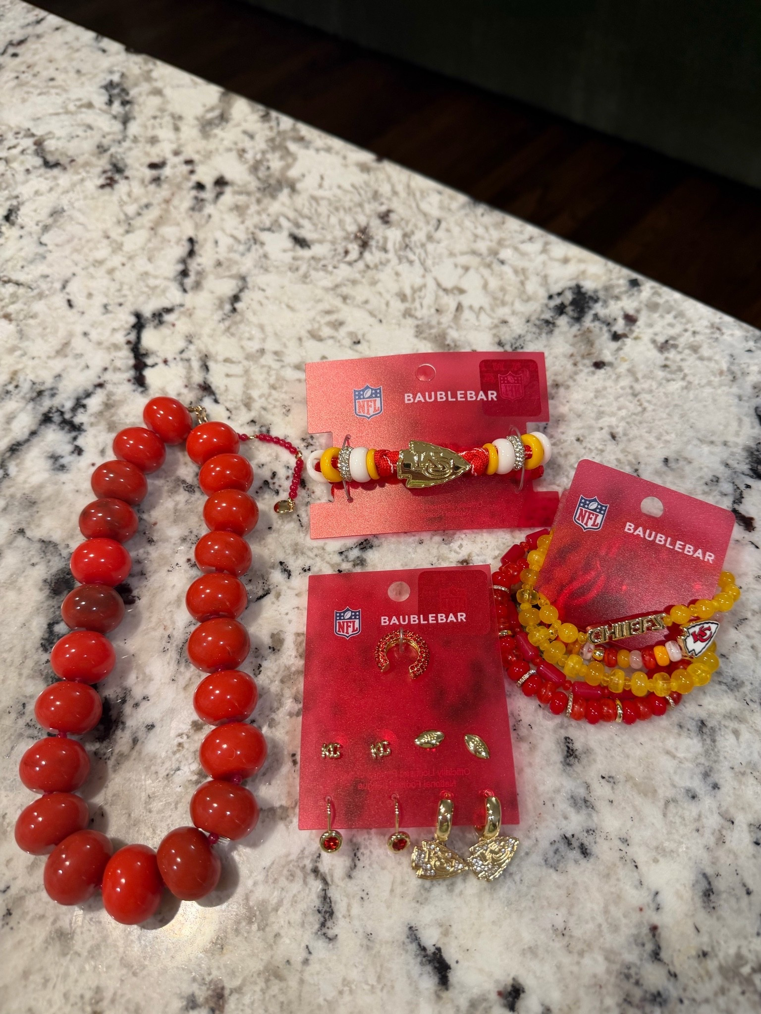BaubleBar NFL Chiefs
Red jewelry
Cute
Football season

#LTKgrwm #LTKSeasonal