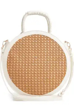 Nikole Faux Leather Circle Tote | Nordstrom