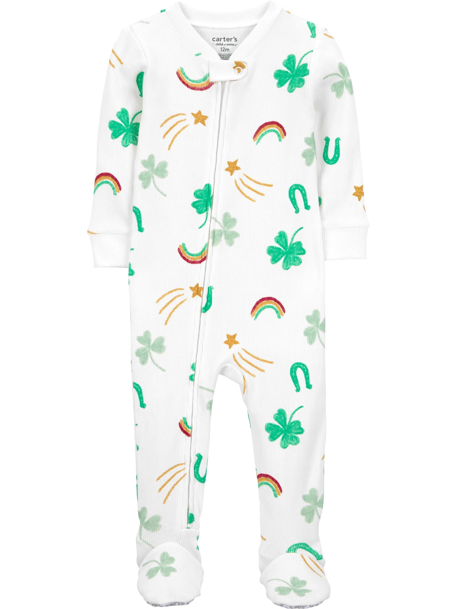 Carter's Child of Mine Baby and Toddler St Patrick's Pajama, One-Piece, Sizes 12M-5T | Walmart (US)