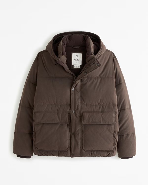 Men's Hooded Ultra Utility Puffer | Men's Coats & Jackets | Abercrombie.com | Abercrombie & Fitch (US)