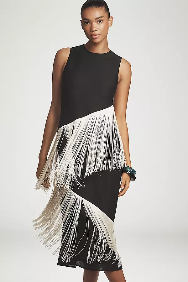 SIMONMILLER Copacabana Sleeveless Fringe Dress | Anthropologie (US)