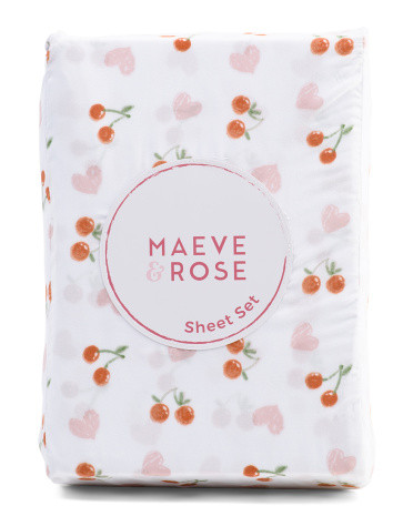 4pc My Cherry Heart Sheet Set | Bed & Bath | Marshalls | Marshalls