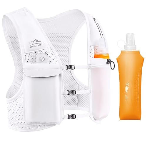 Running Vest for Women Men, USA Original Patent, Adjustable Chest Straps Running Hydration Vest with 500ml Soft Flask, Lightweight Reflective Hydration Backpack for Hiking Cycling | Amazon (US)