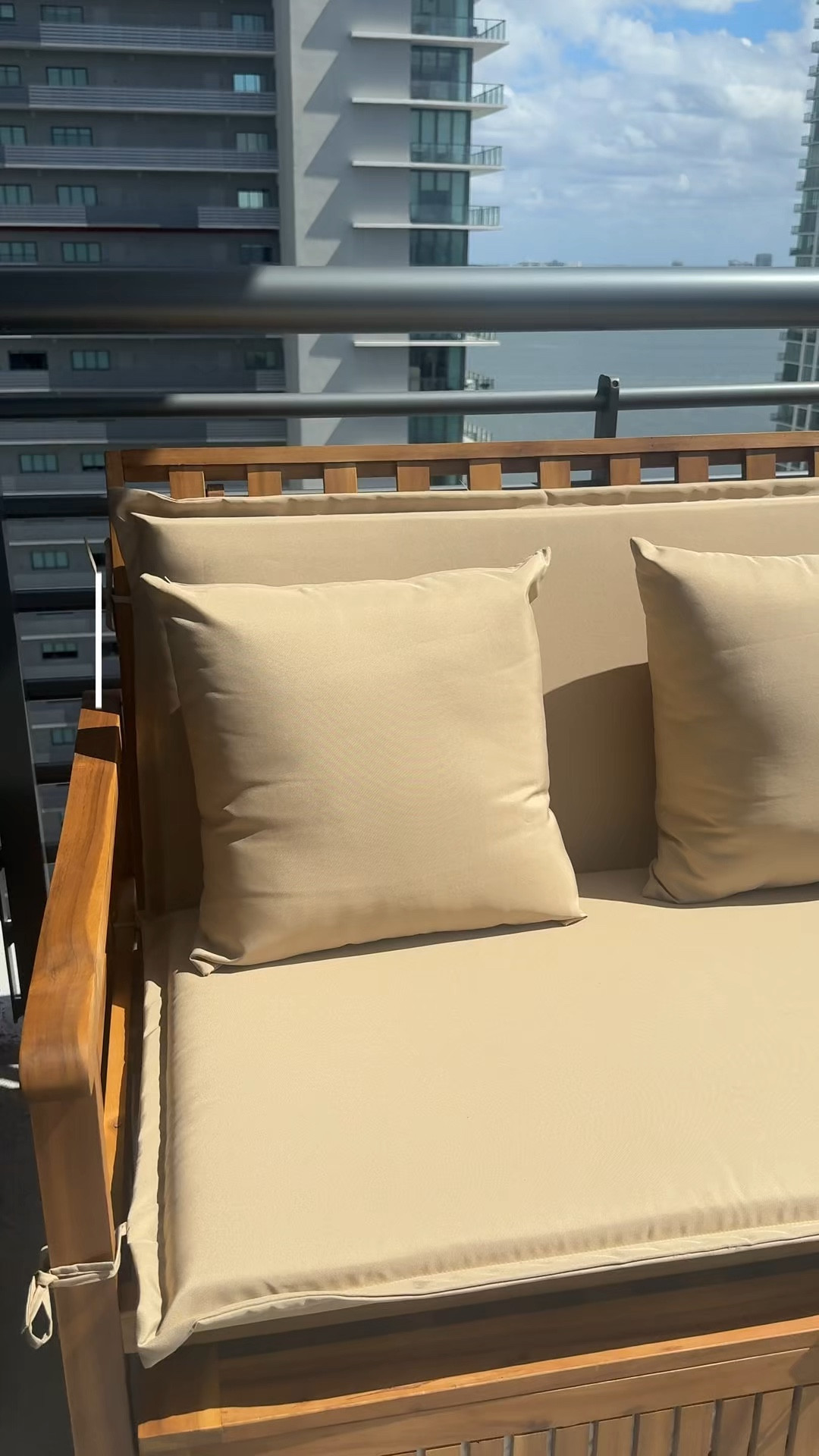 Obsessed with this new balcony piece 😍 The fact that it converts from a day bed to a chair and the ottoman is also storage !! #amazonfind #amazonhomedecor 

#LTKHome