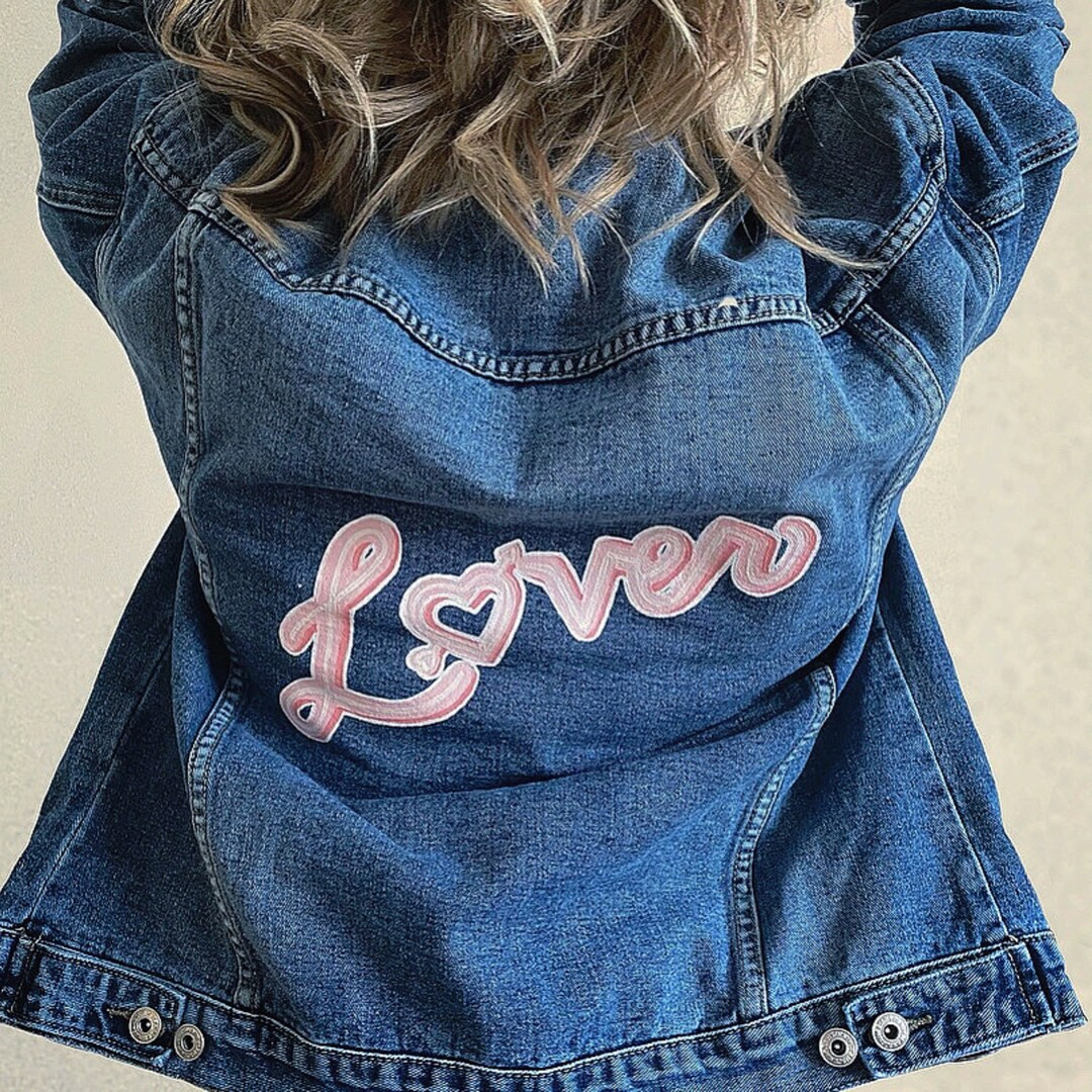 Lover, Hand Painted Jean Jacket, Made to Order | Etsy (US)