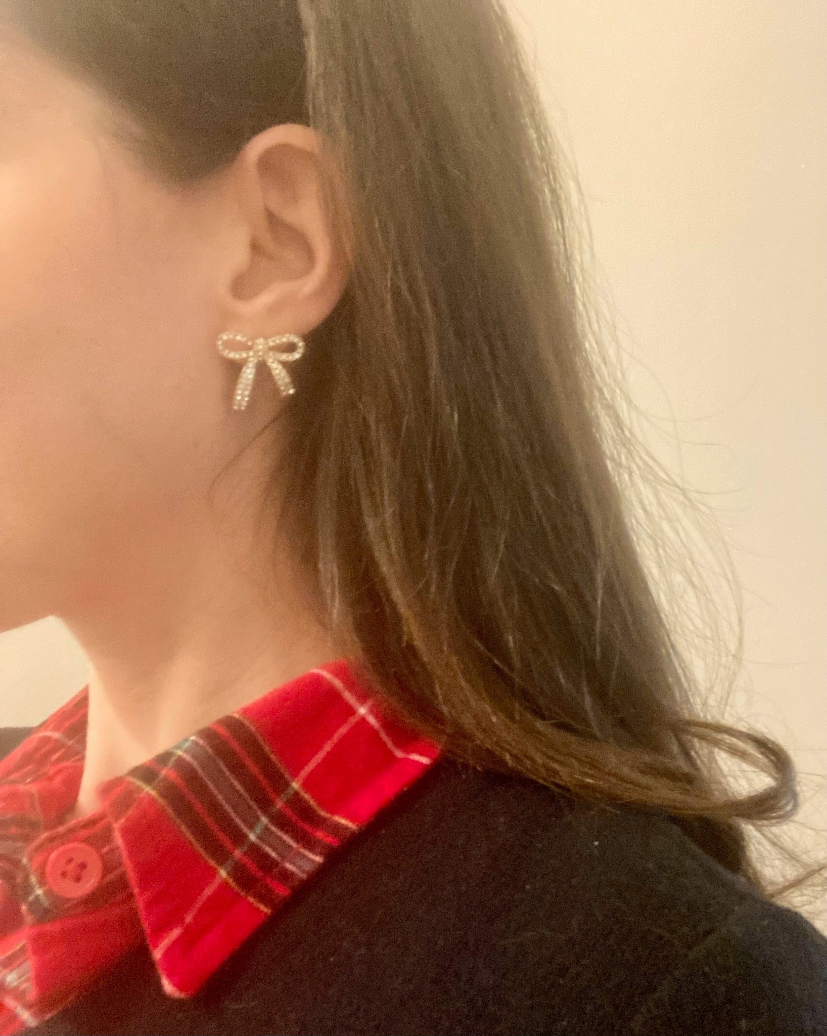 Bow earrings, holiday party outfit, plaid, Christmas party outfit 

#LTKHoliday #LTKGiftGuide #LTKootd
