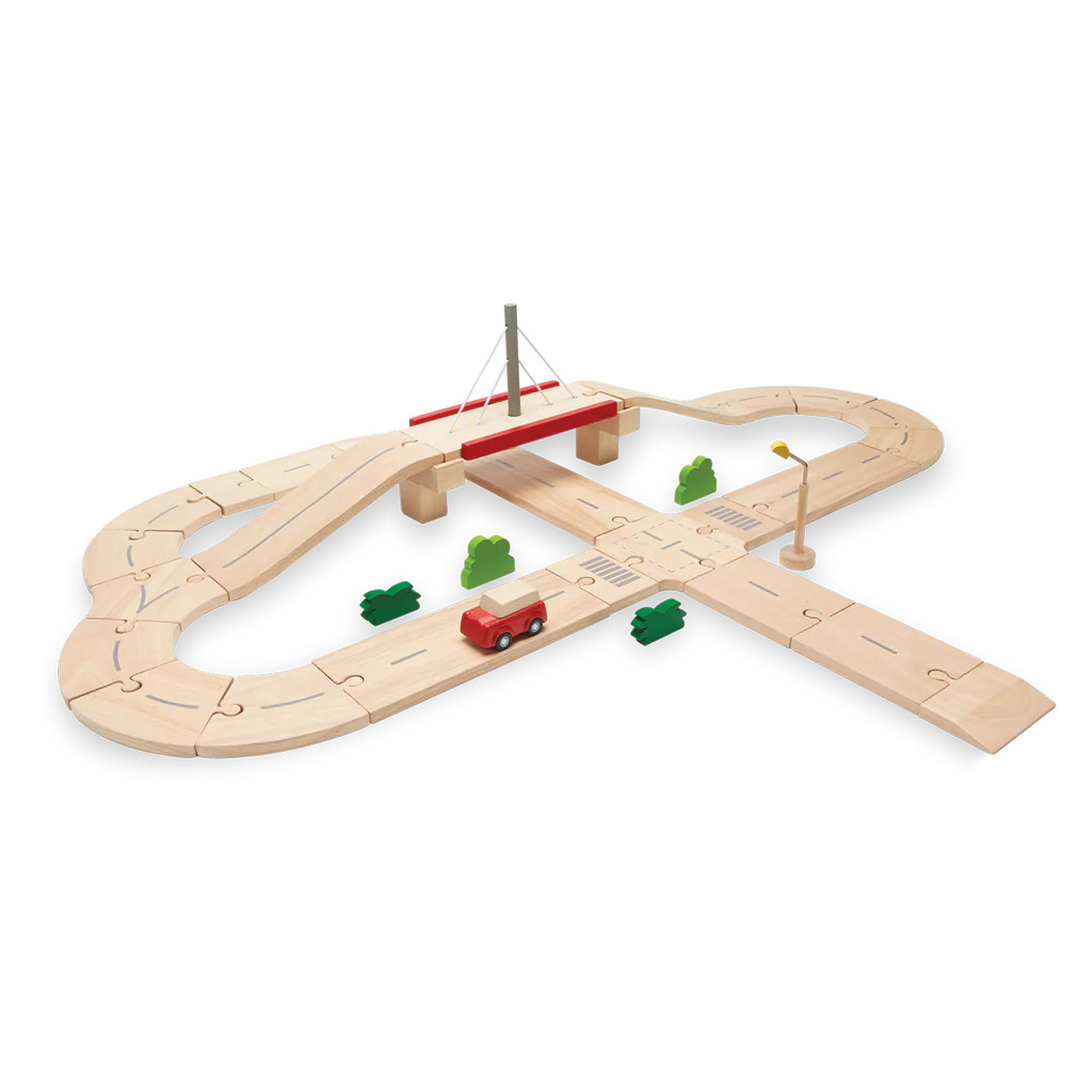 Road System by Plan Toys | Mochi Kids