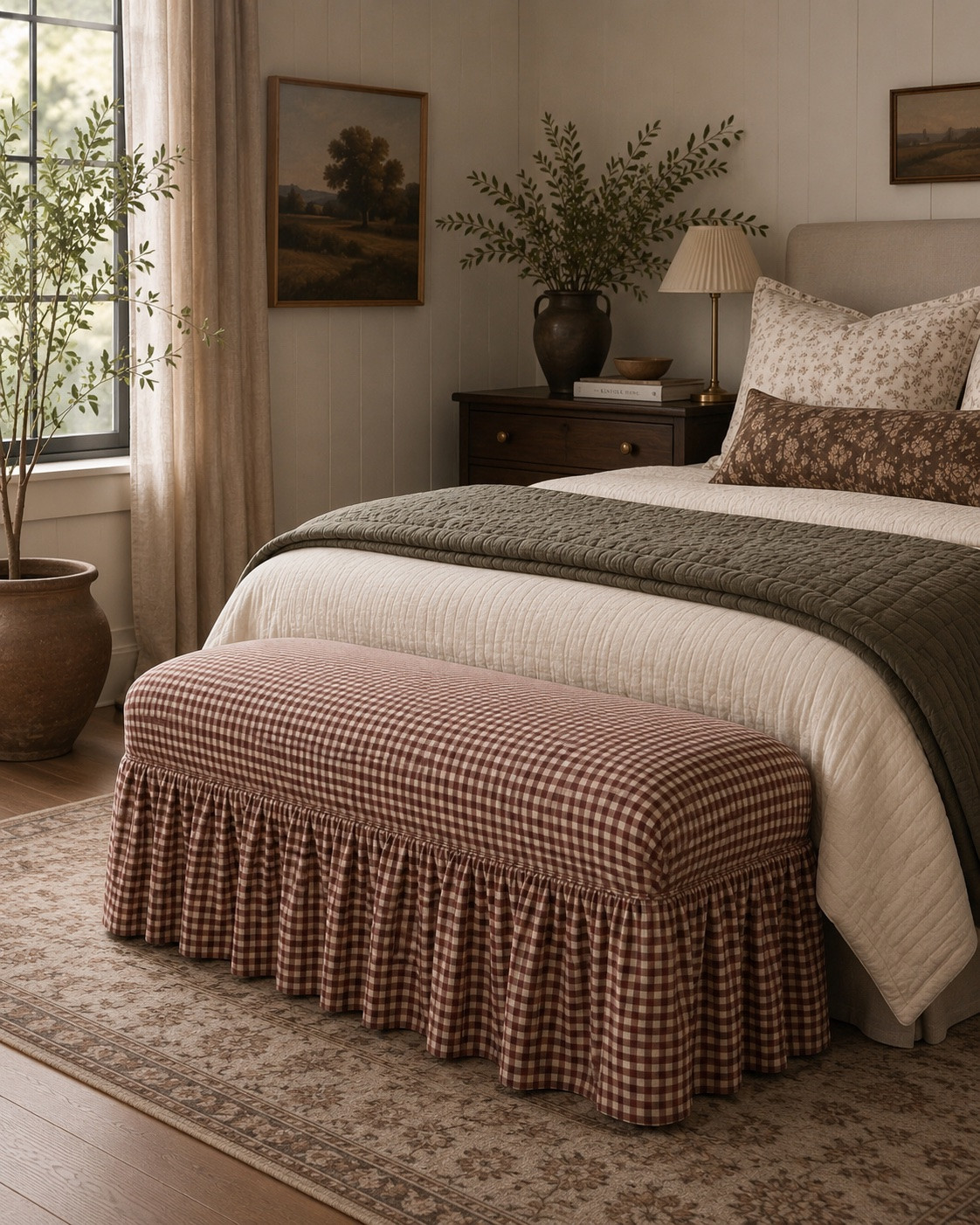 This ruffled skirt bench is just gorgeous. There are so many places you could put it and it has such a rich look. It’s new at Target!￼￼

#LTKHome