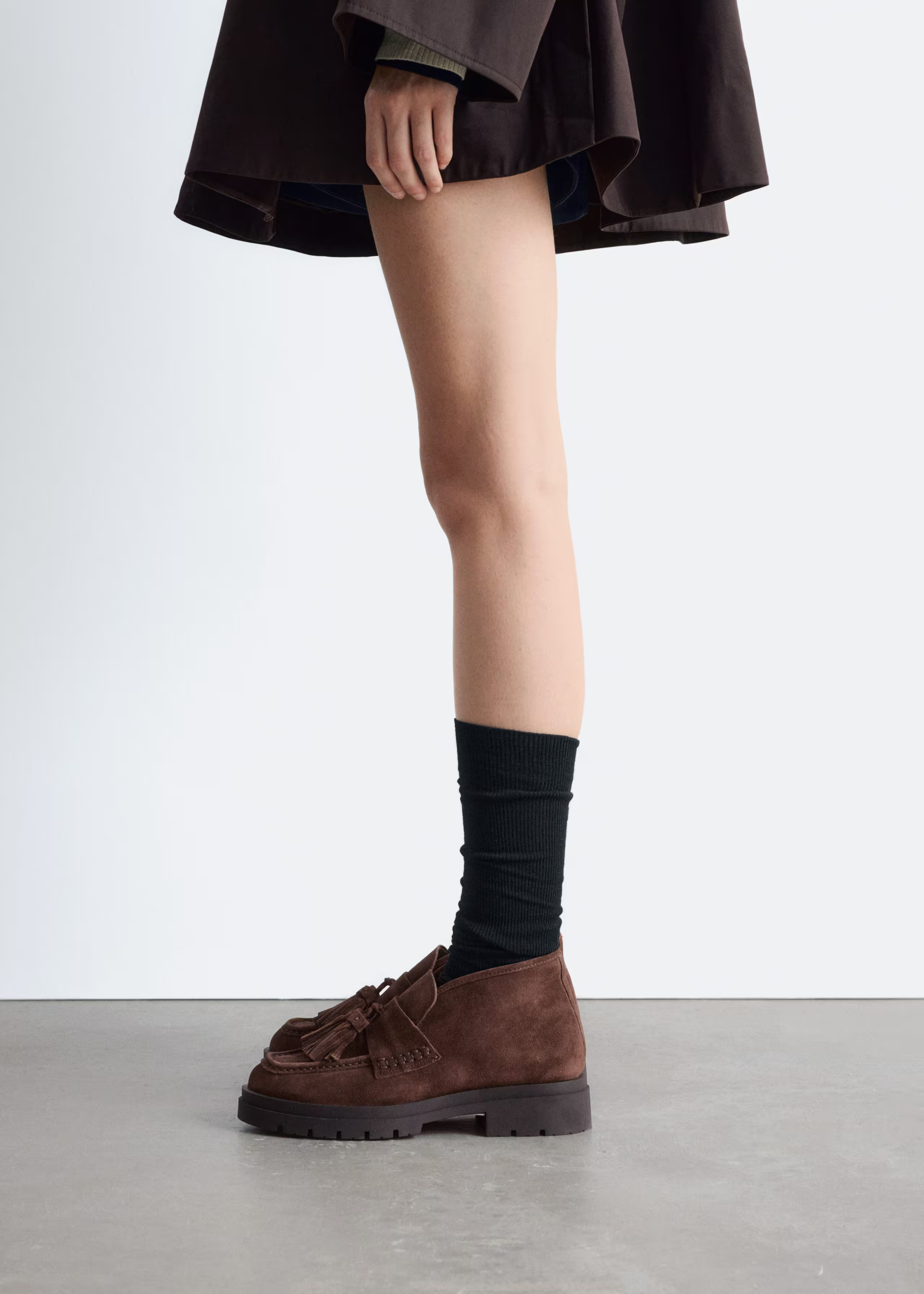 Tasseled Suede Ankle Loafers | & Other Stories EU