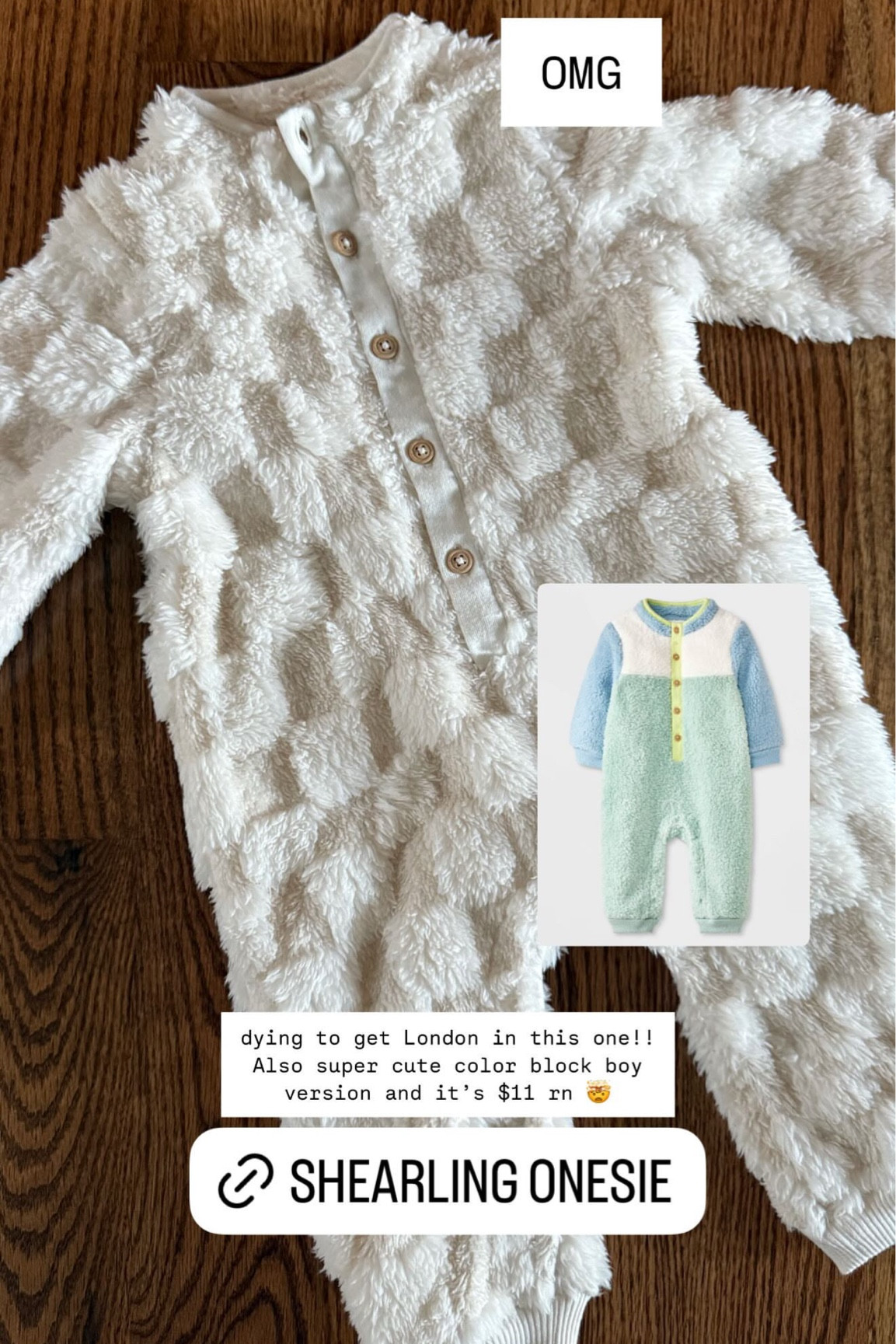 The best neutral shearling onesie for babies 🤍 from target 

#LTKBaby