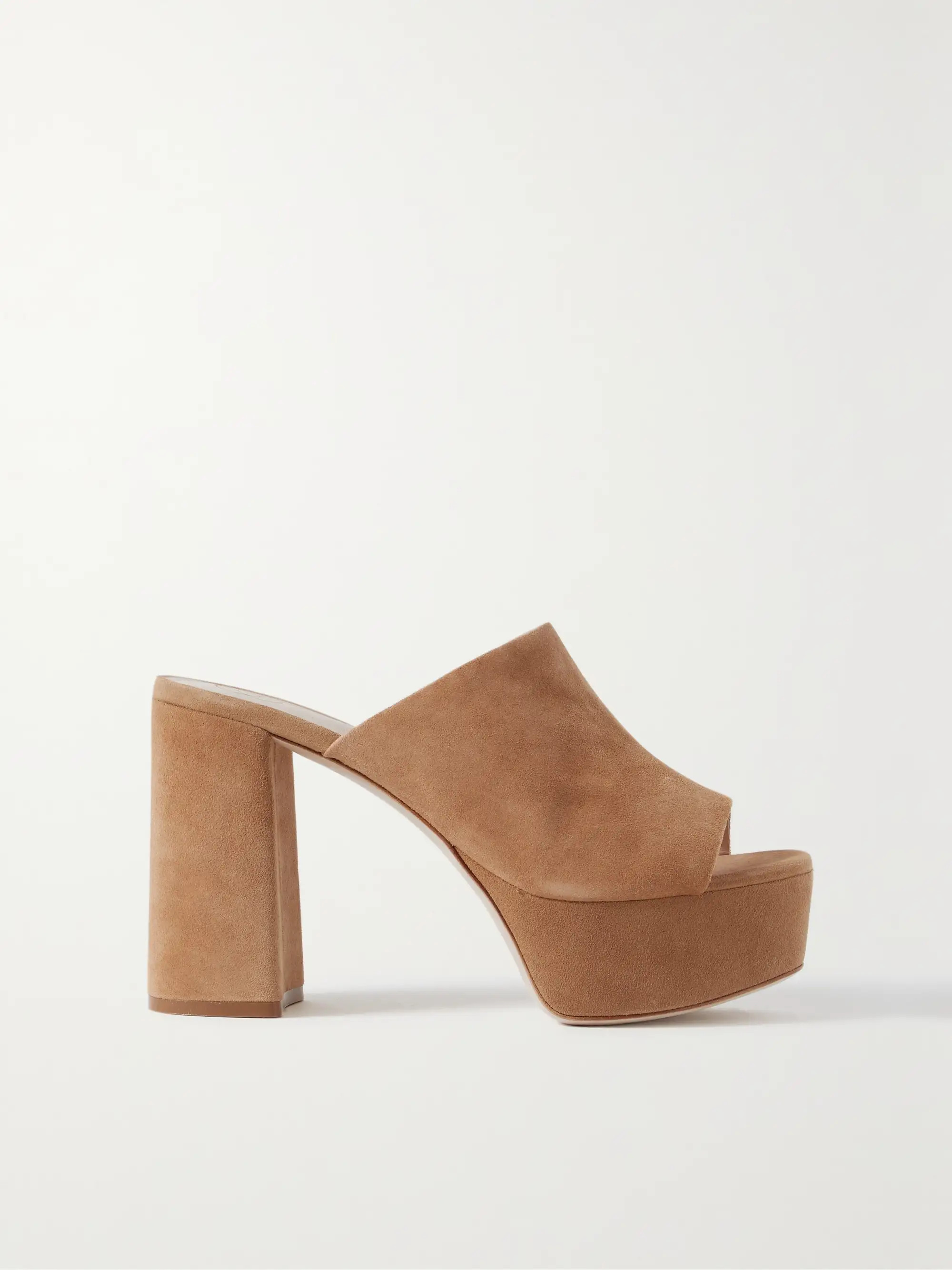 Suede platform mules | NET-A-PORTER (US)