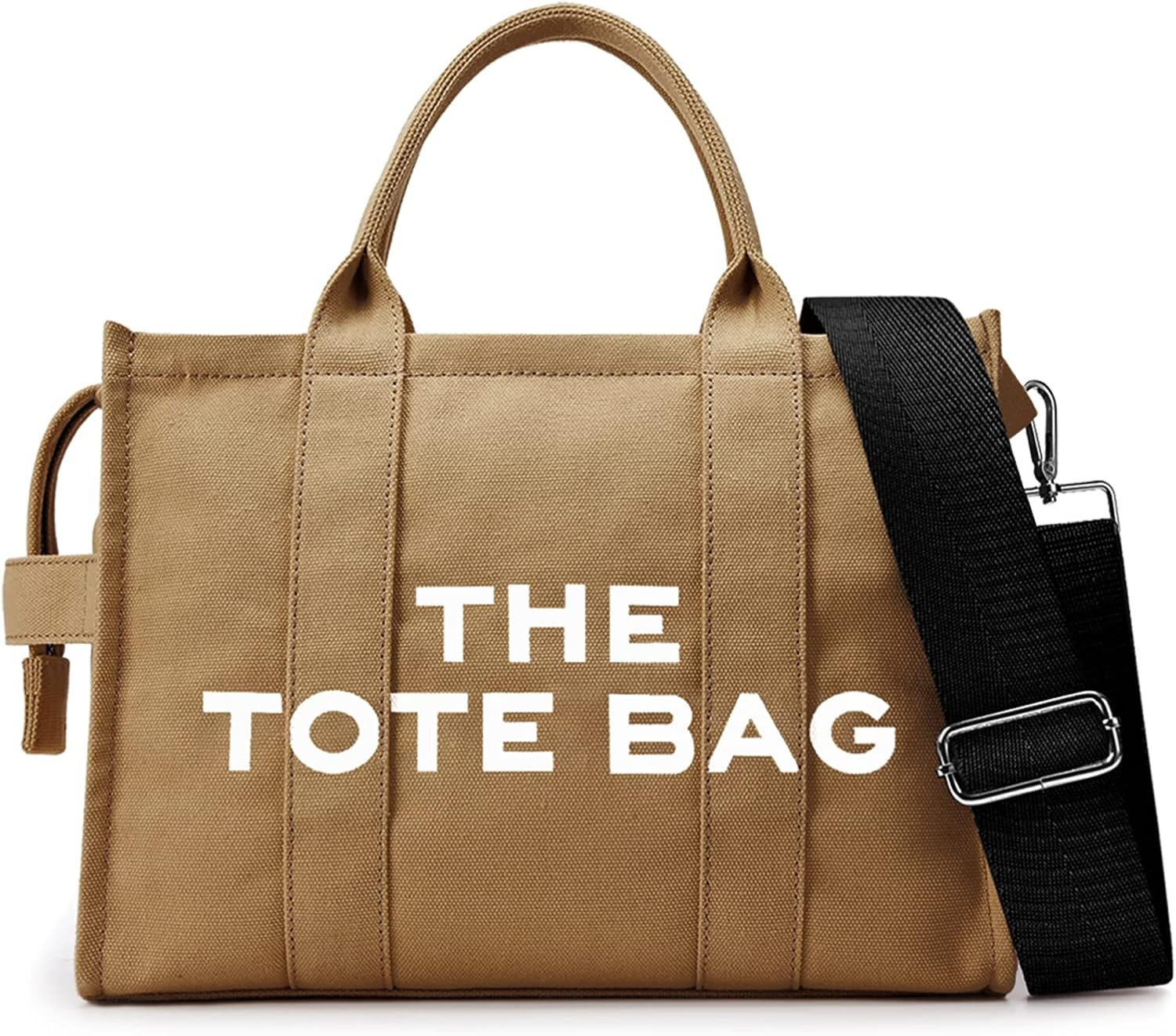 MATSUBA Canvas Tote Bags for Women Handbag Tote Purse with Zipper Canvas Crossbody Bag, Premium Q... | Amazon (US)