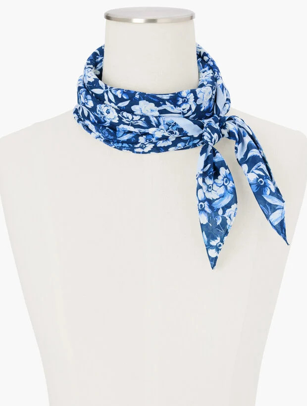 Ravishing Floral Square Scarf | Talbots