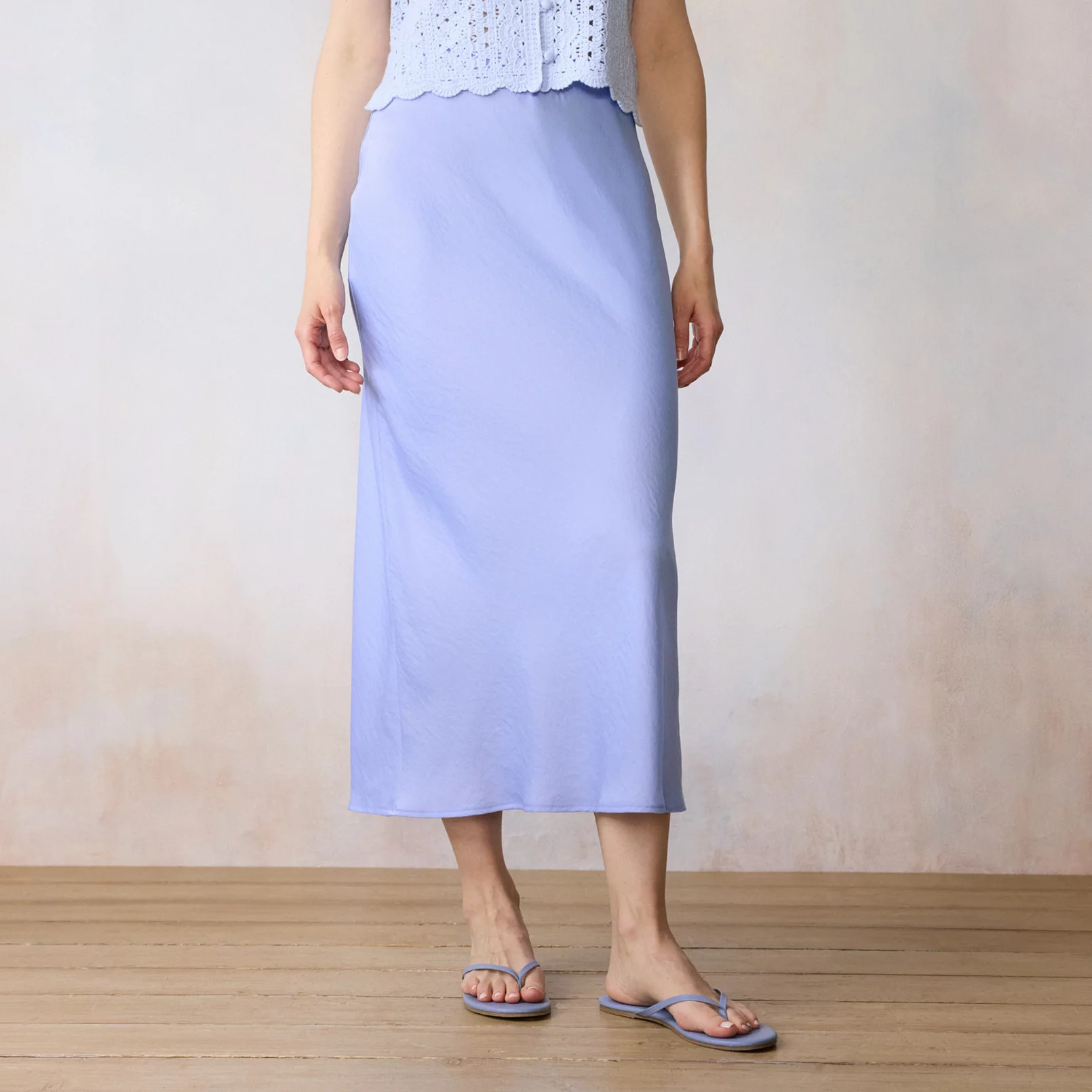 Women's LC Lauren Conrad Midi Slip Skirt | Kohl's