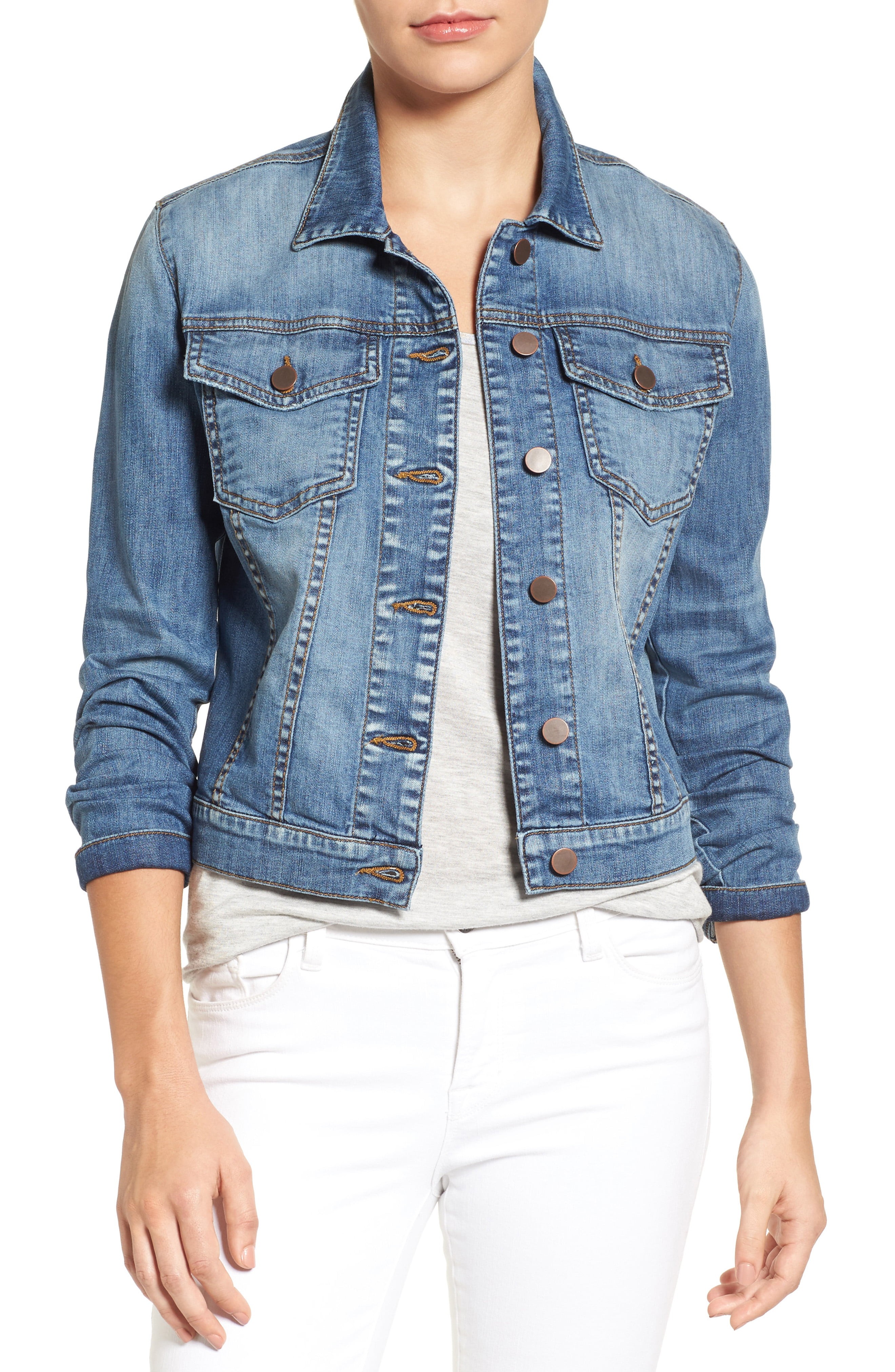 KUT from the Kloth 'Helena' Denim Jacket (Regular & Petite) | Nordstrom