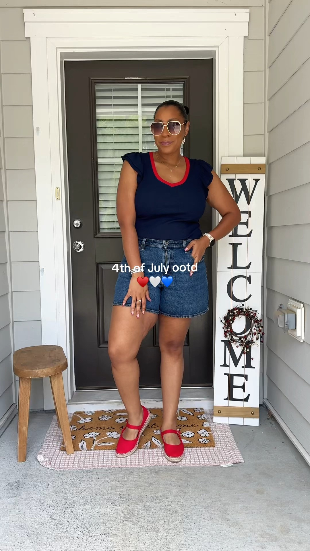 4th of July ootd ♥️🤍💙

#LTKootd #LTKSeasonal #LTKMidsize