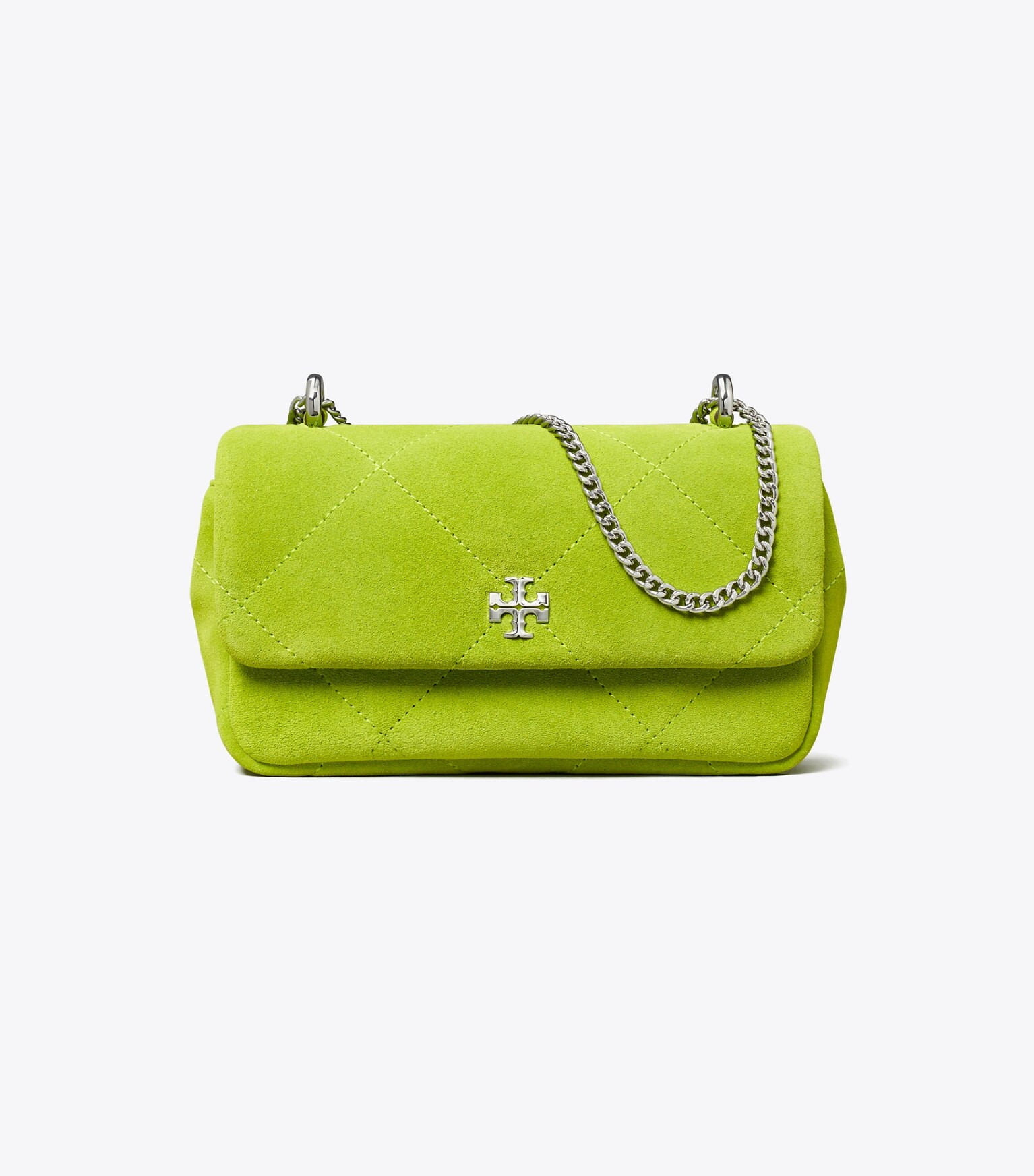 MINI KIRA DIAMOND QUILT SUEDE FLAP BAG | Tory Burch (US)