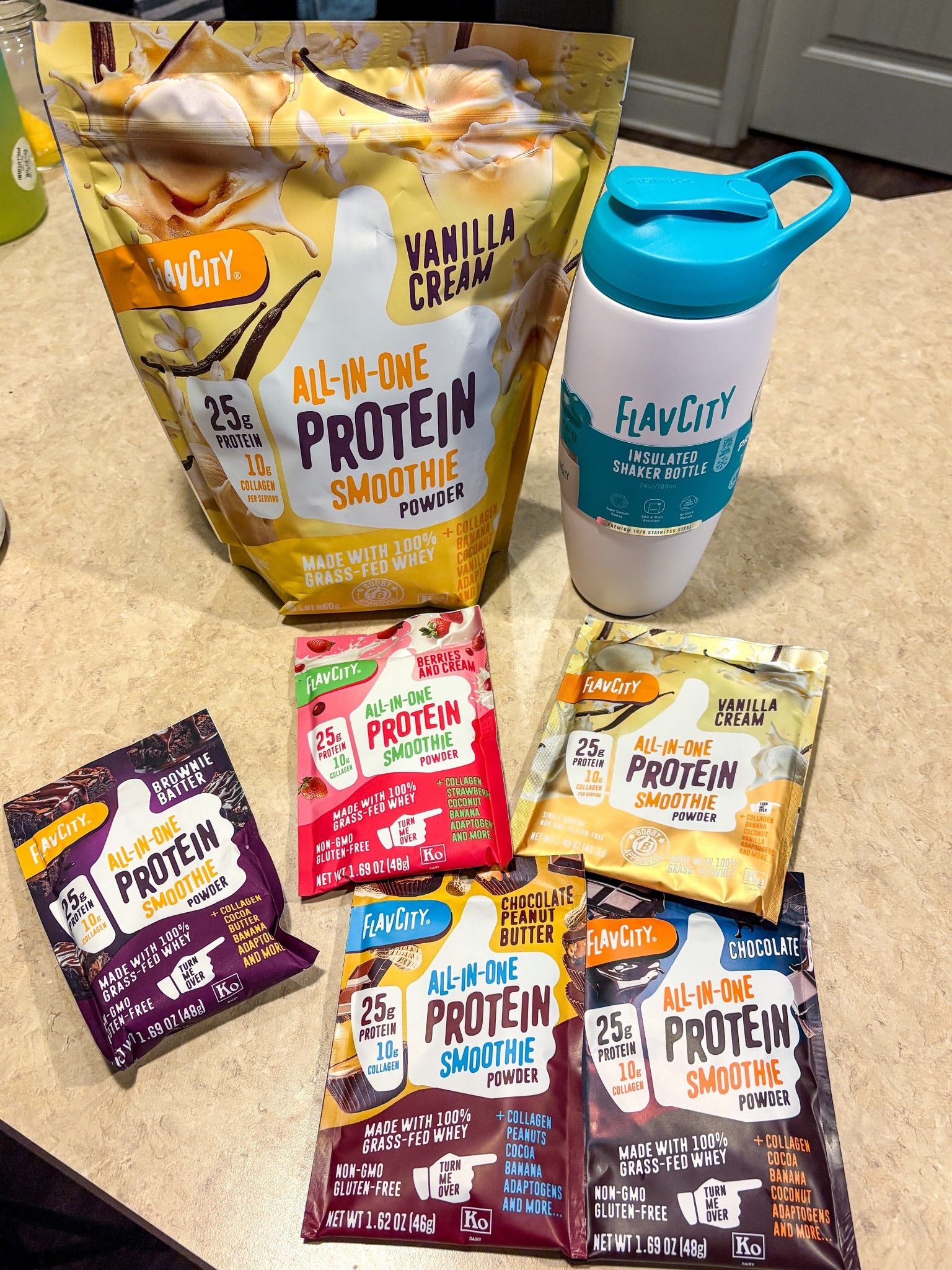 Gifted! Can't wait to try this today from Flavcity. #proteinpowder