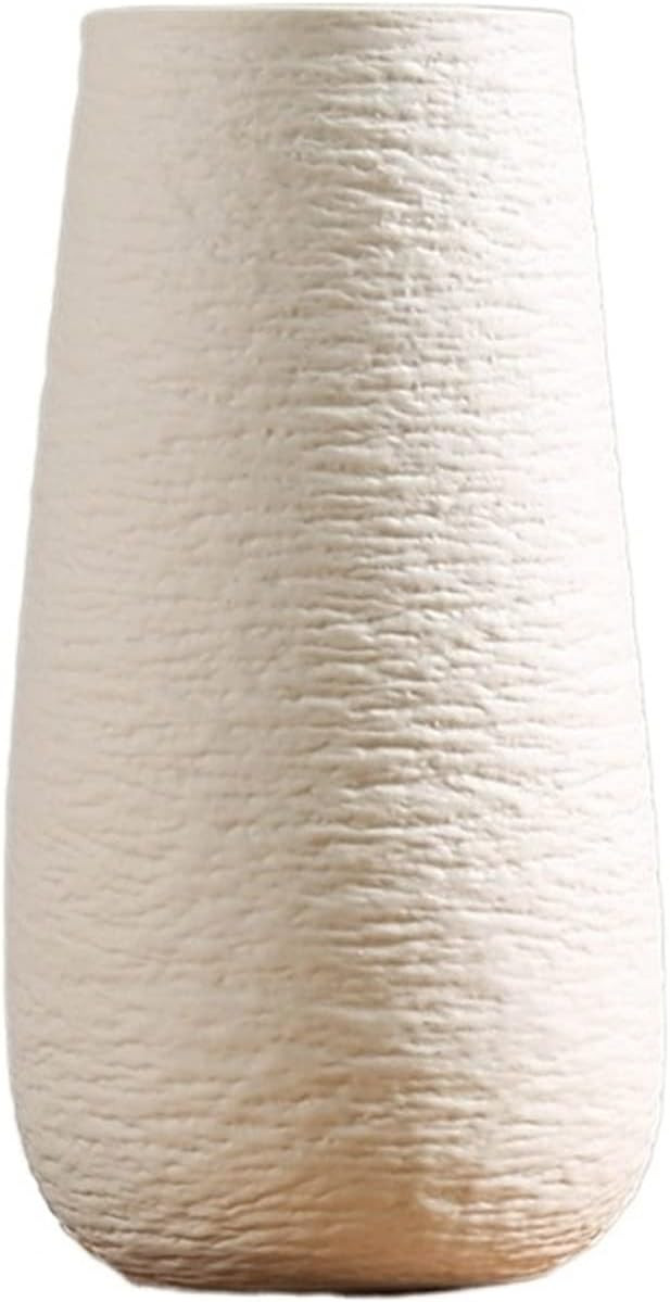 PARCJ White Vase Ceramic Vase Home Decorations Dried Flowers Modern Minimalist Literati Vase (Col... | Amazon (US)