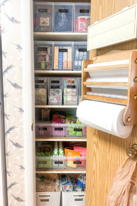 Systems in any space are essential to ease your stress, but especially in tighter spaces where every inch counts! Our team used a combination of deep & transparent bins while creating categories that would be easy for the client to maintain. 

#LTKhome