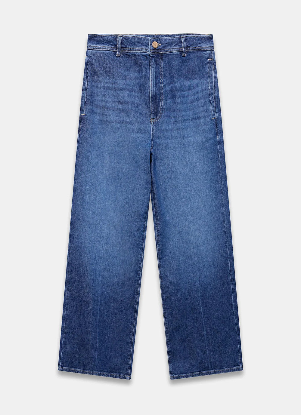Indigo Wash Wide Jeans | Mint Velvet