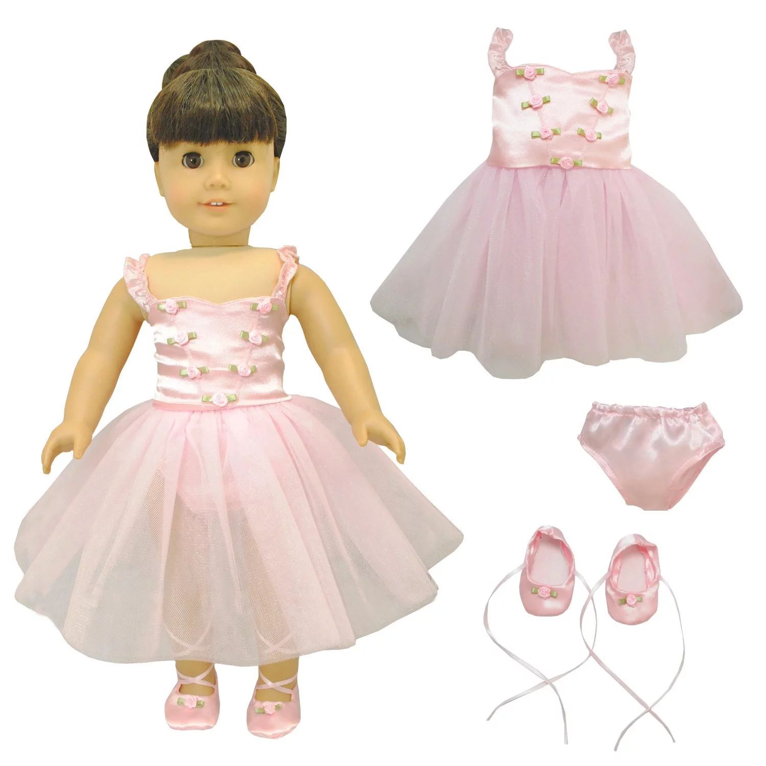 Doll Clothes - Ballet Ballerina Fits American Girl & Other 18 inch Inch Dolls | Walmart (US)