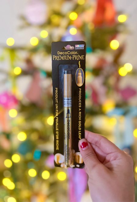 The only gold marker you need if you are a crafter or whimsical gift wrapper of any kind! It’s the perfect marker to add years to ornaments too! 

#LTKGiftGuide #LTKHoliday #LTKparties