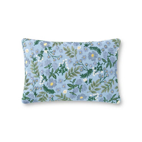 Rifle Paper Co. x Loloi PRP0028 Wildwood Garden 13" x 21" Pillow | Wayfair North America