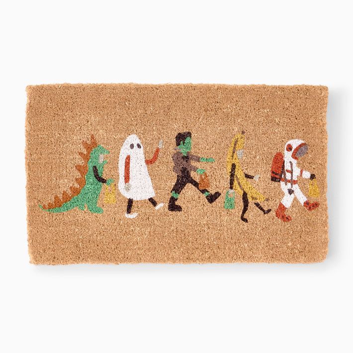 Halloween Trick-or-Treater Doormat | West Elm (US)