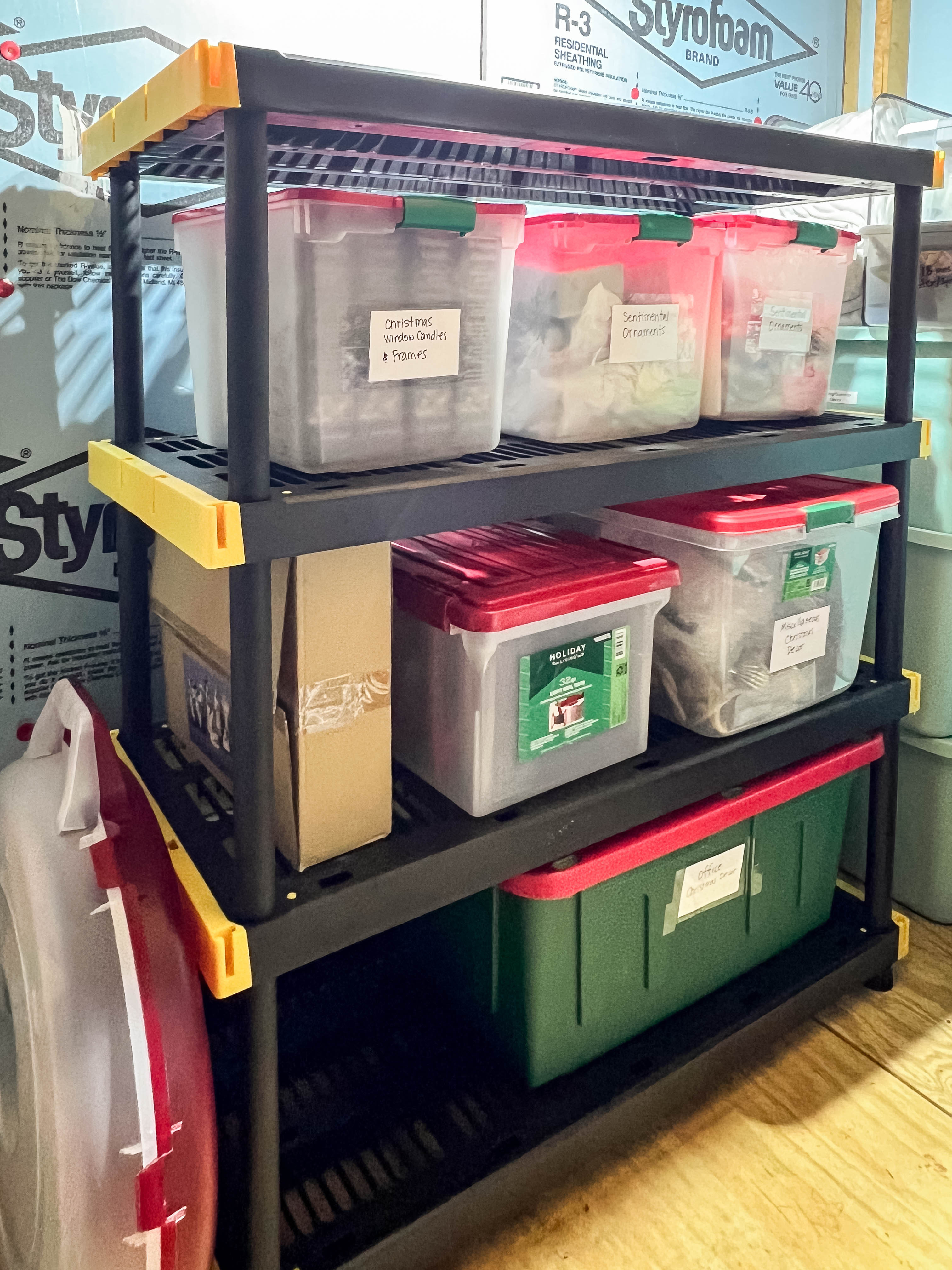 If you’re dreaming of starting the new year feeling a little more organized (and a lot less frazzled), this is your gentle nudge. 😉✨ #ad
I finally got more organized with our Christmas storage in the attic and these Holiday Living bins and shelves from @loweshomeimprovement made it SO simple. Everything has a home now: wreaths, sentimental ornaments, window candles, garlands… all tucked away neatly and labeled so I’m not hunting for things next December. 🙌🎄
The bins are sturdy, stack beautifully, and come in sizes for literally every type of holiday décor. And this lightweight utility shelf? A total game-changer for getting everything up off the floor and easy to grab. #lowespartner 

 #LTKHoliday #LTKHome #LTKFindsUnder50