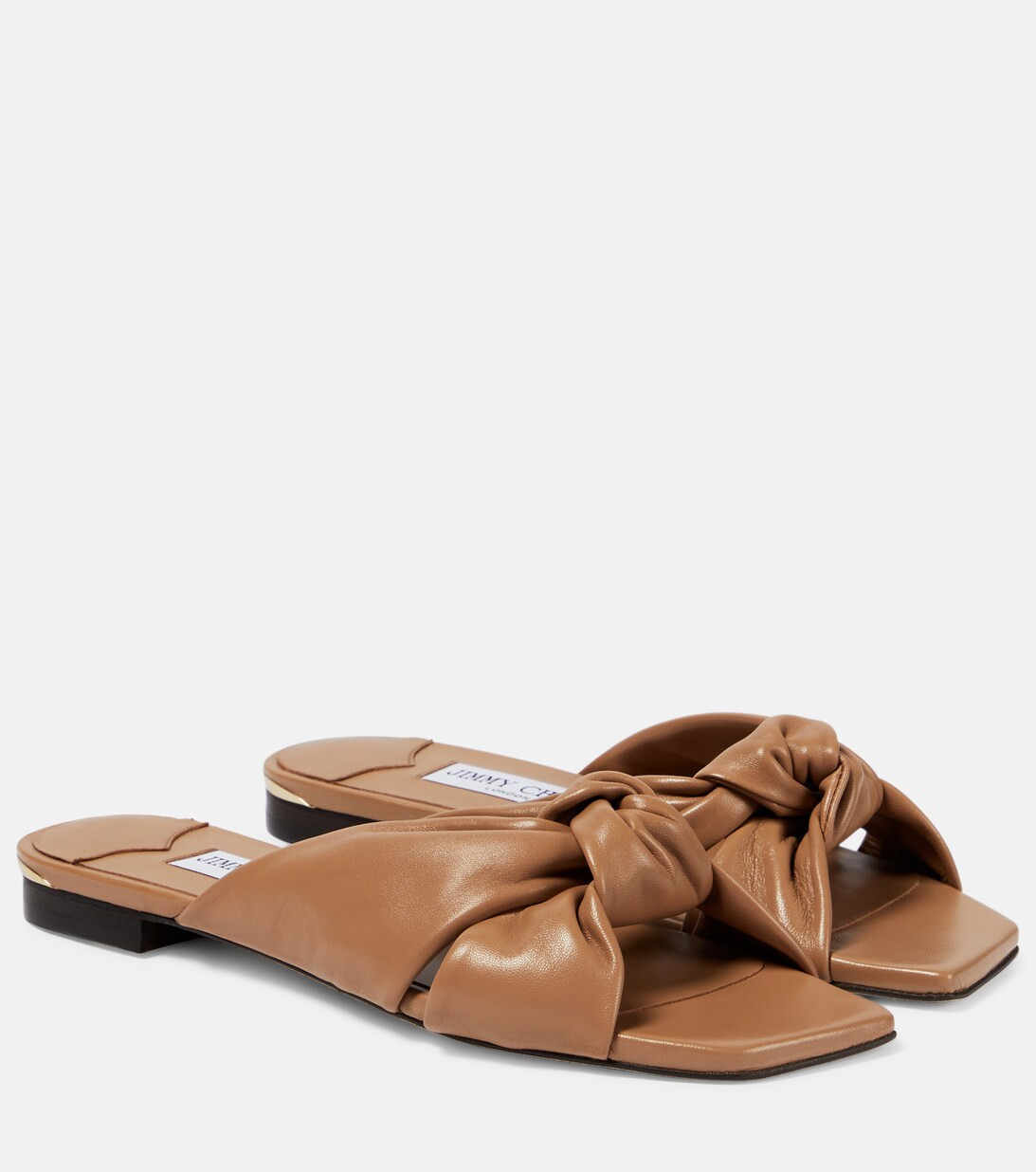 Jimmy ChooAvenue leather sandals | Mytheresa (UK)