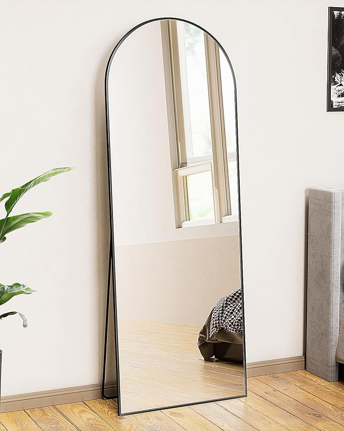 Arched Full Length Mirror, 59"x16" Arched Floor Mirror, Glassless Mirror Full Length with Stand, ... | Amazon (US)