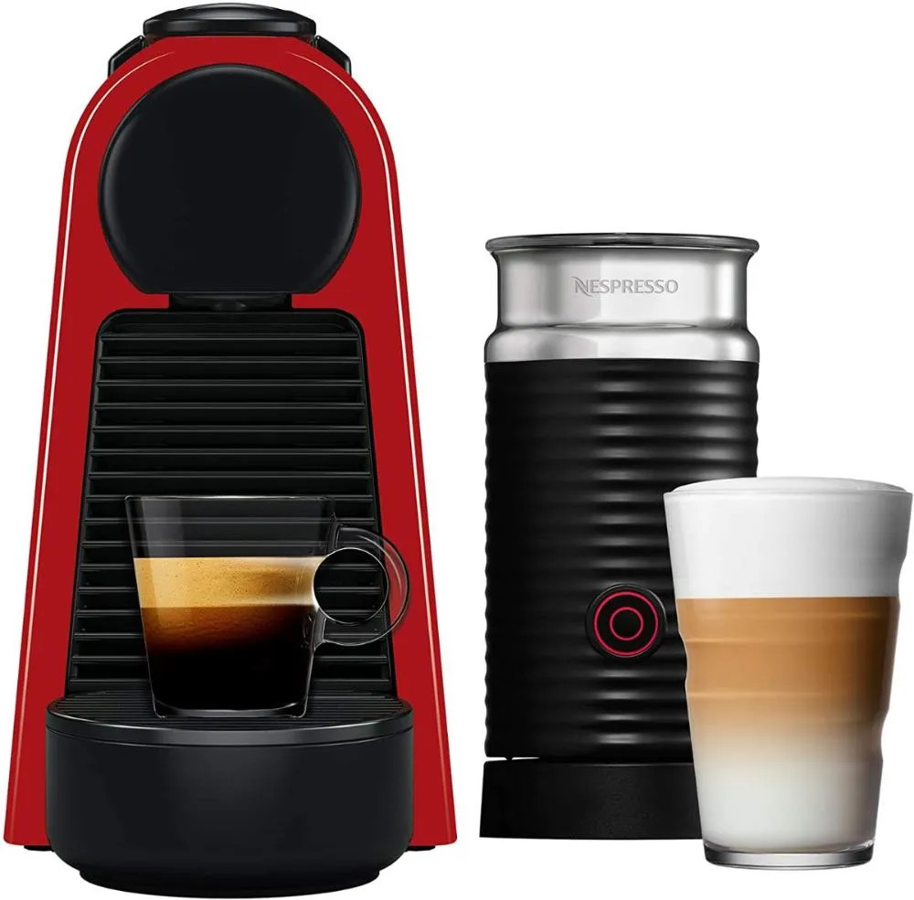 Nespresso Cafeteira+Aeroccino Combo Essenza Mini Red + Aero3 220V | CompraCerta (BR)