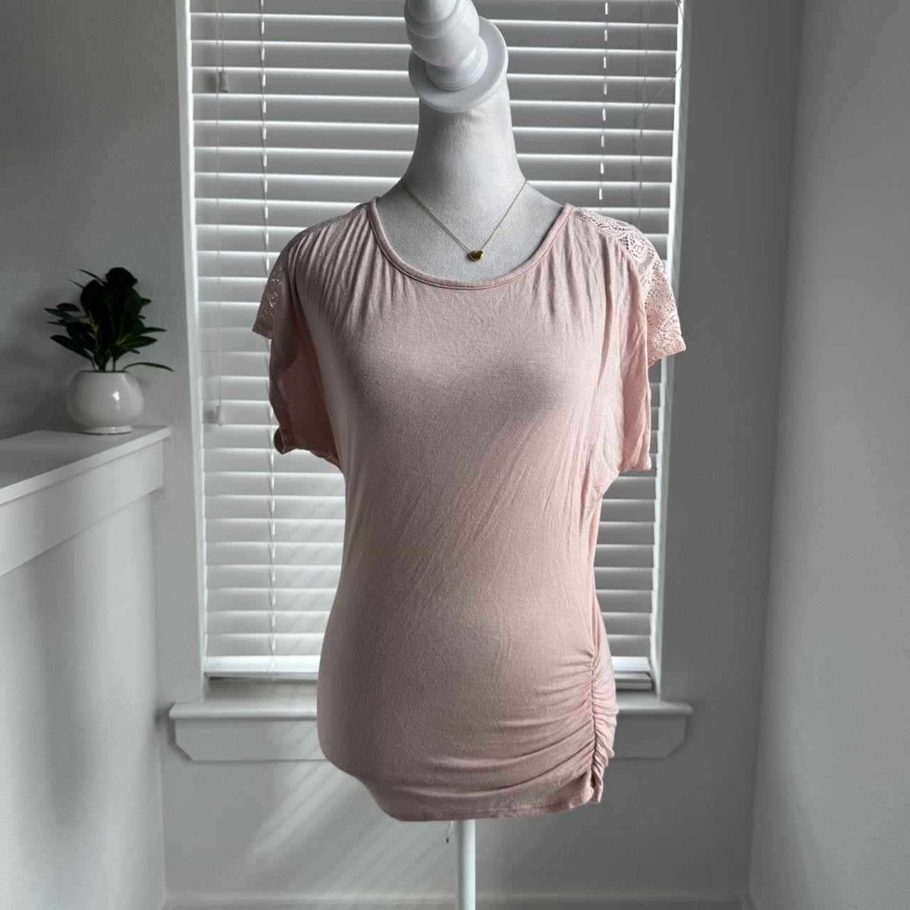 IZ Byer Women's Blouse - Pink - S | Depop US