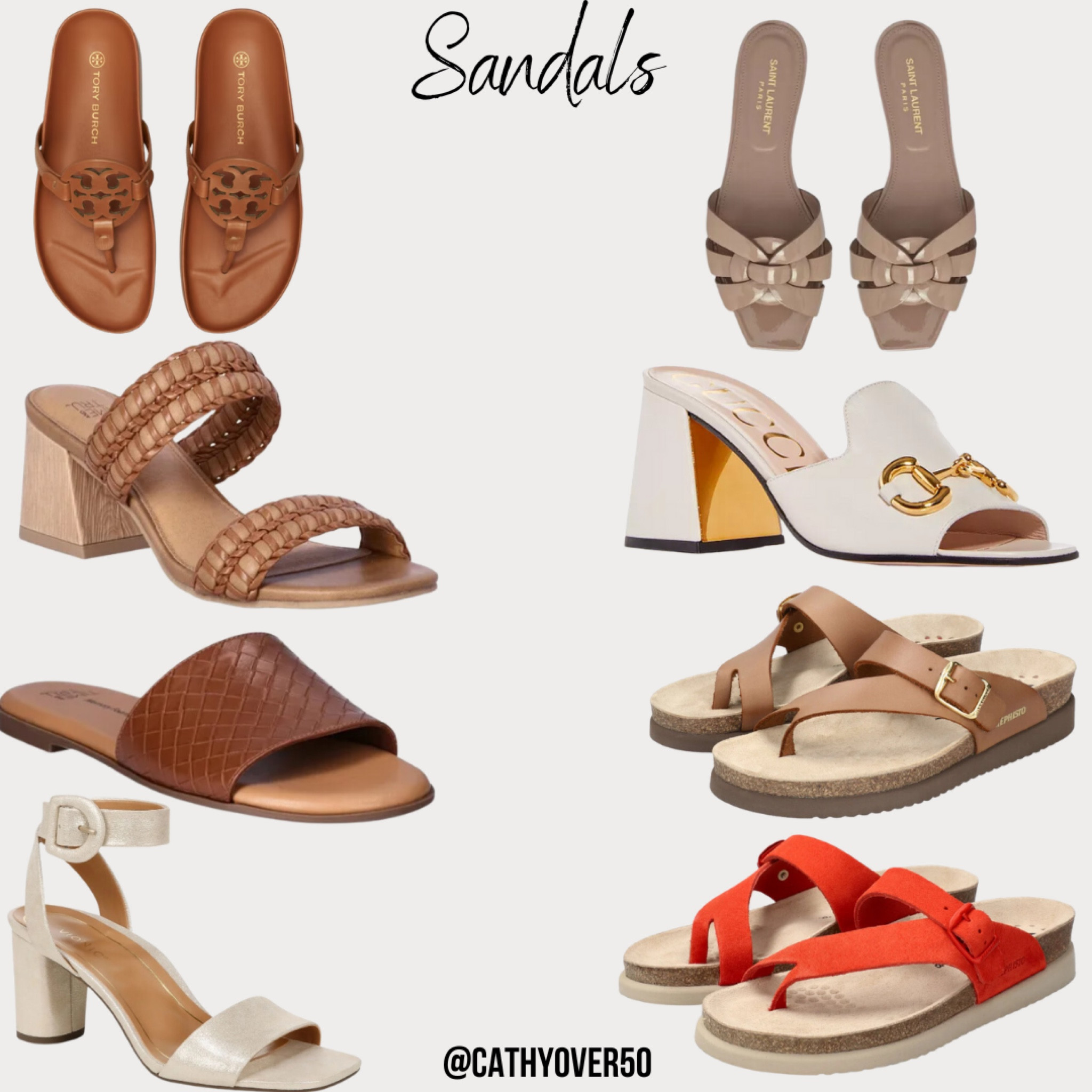 Sandals, footwear, shoes
#sandals
#shoes
#slides
#toryburch
#mephisto
#timeandtrue
#over50
#ltkover50

#LTKfindsunder100 #LTKshoecrush #LTKover40