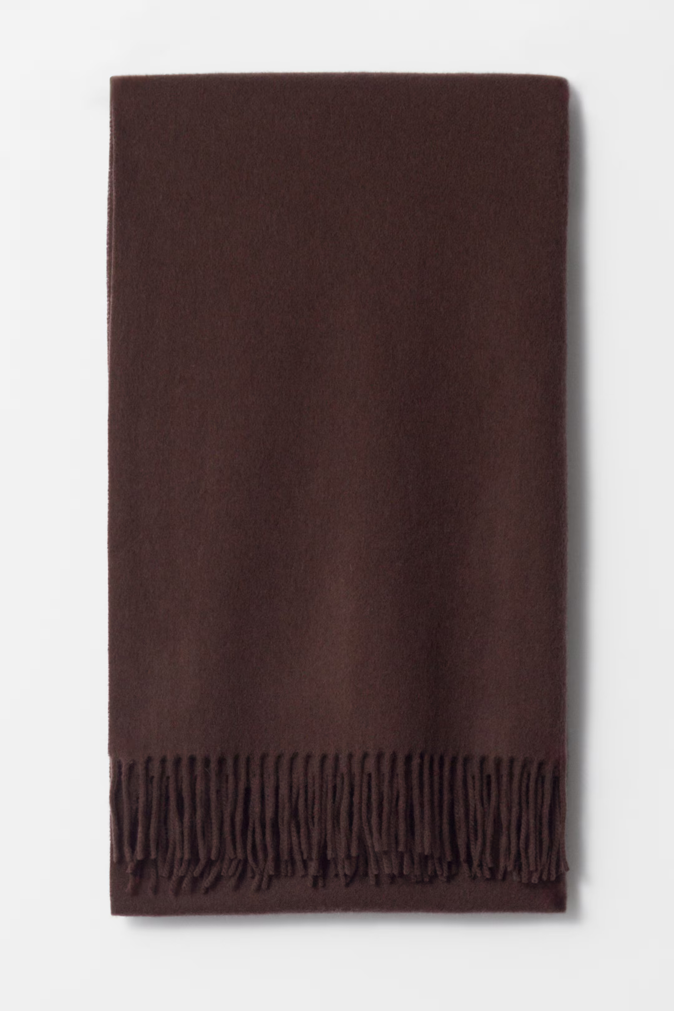 Deckenschal aus Wolle mit Fransen | H&M (DE, AT, CH, NL, FI)