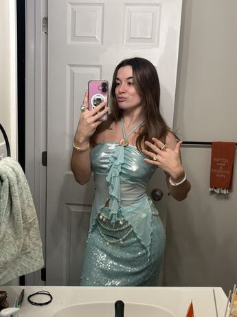 Aloruh New Y2K Style Glitter Long Skirt, Sexy Sequin Minimalist Fashion Streetwear Party Music Fe... | SHEIN