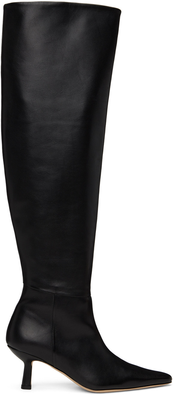 BY FAR Black Meghan Boots | SSENSE