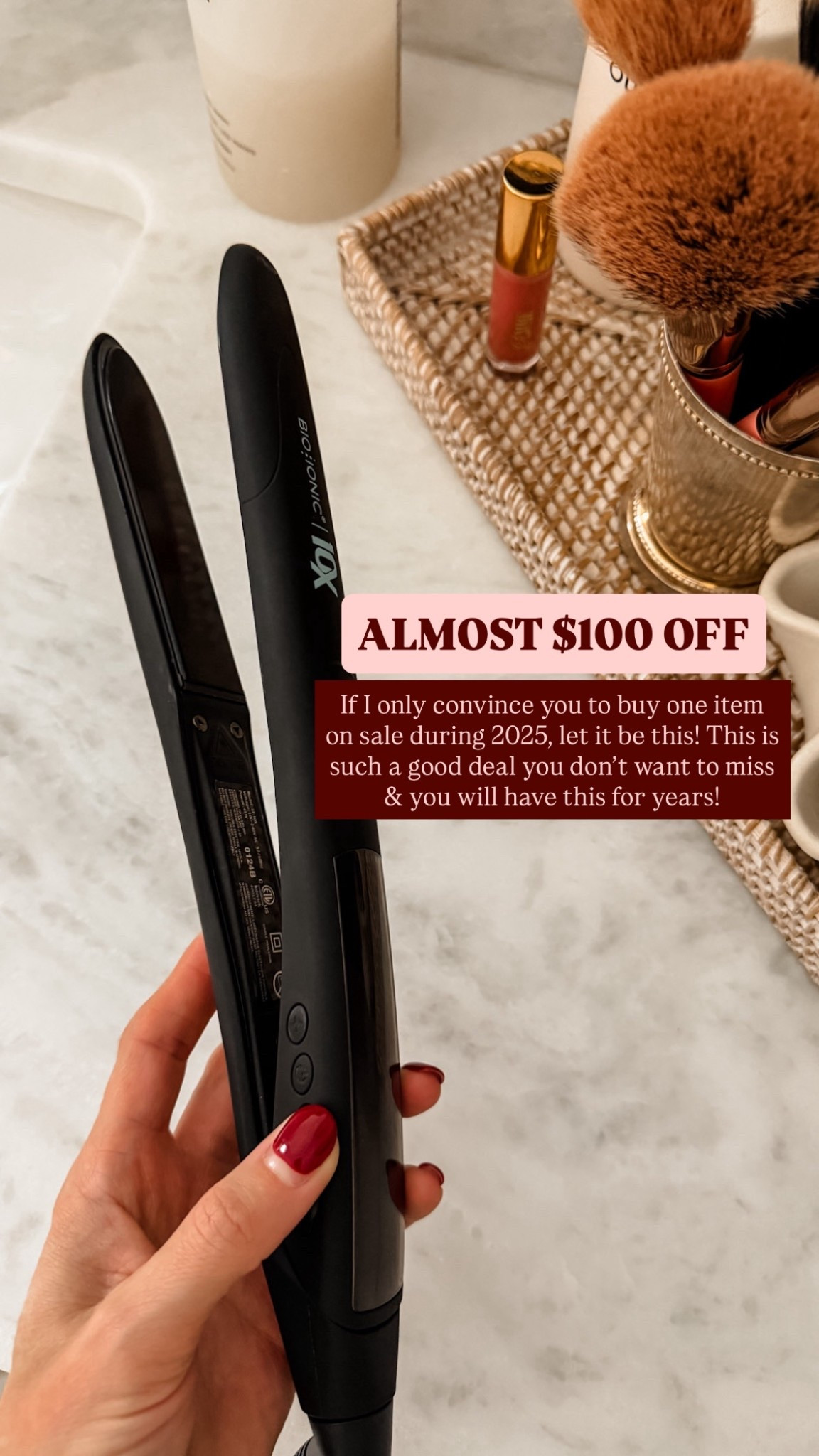 My straightener that I love so much is on major sale! I use it to curl & straighten my hair!

Loverly Grey, Black Friday, hair tools, cyber week, straightener, hair routine 

#LTKCyberWeek #LTKSaleAlert