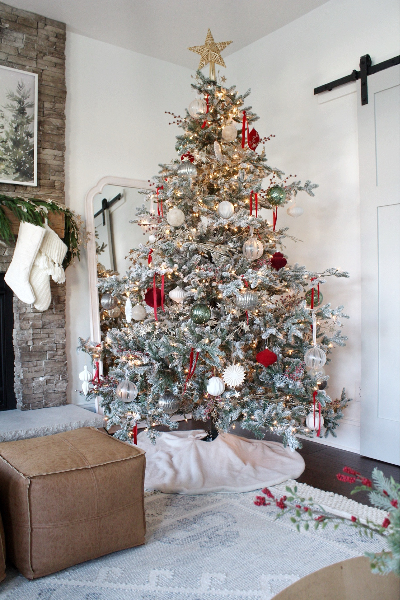 I went more Christmas classic this year with red green white and gold. How pretty is this star garland from Michael’s? 

#LTKHoliday #LTKhome #LTKSeasonal