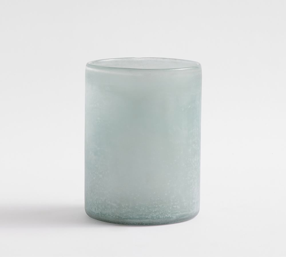 Montauk Frosted Handcrafted Glass Hurricanes | Pottery Barn (US)