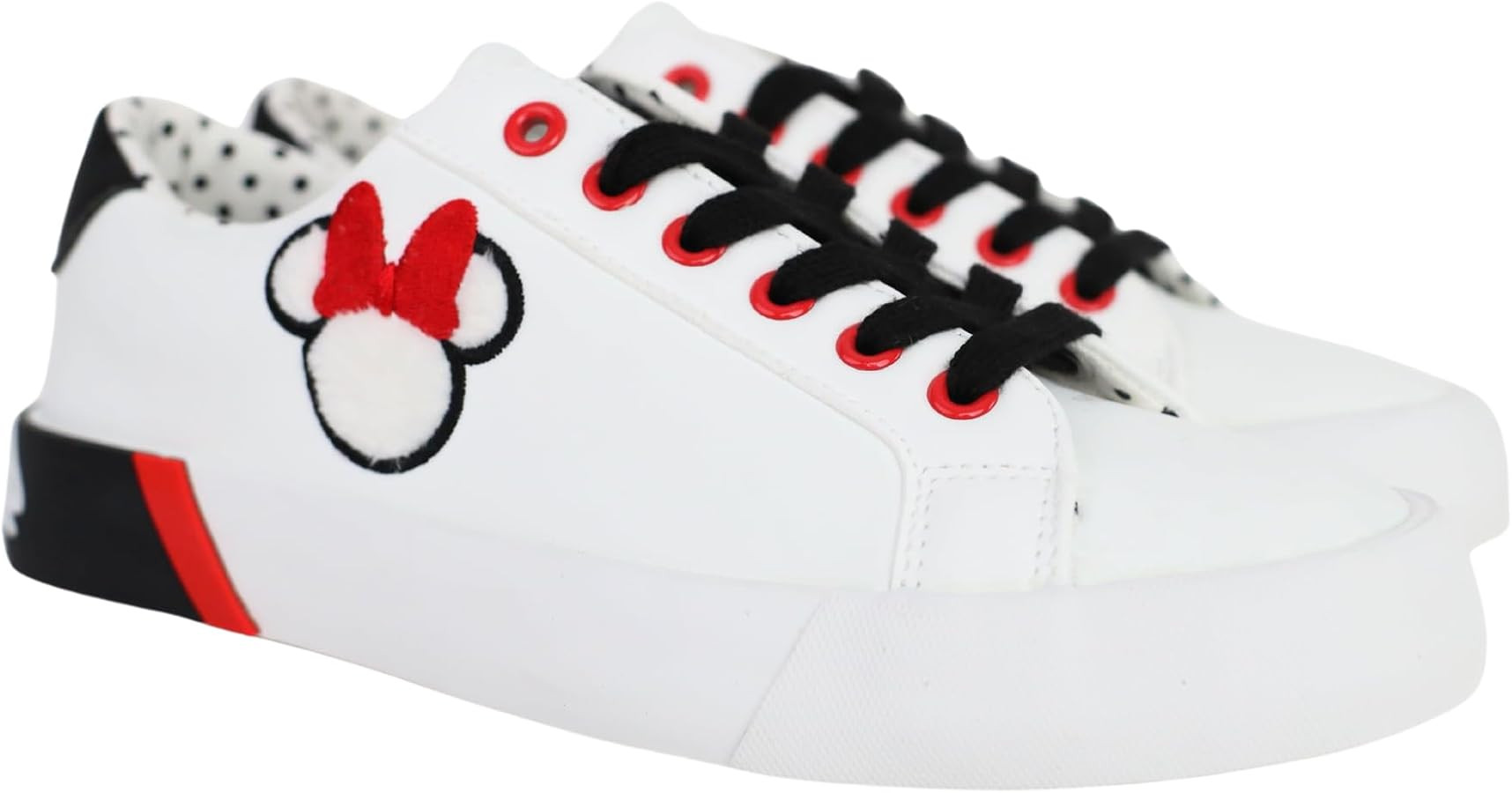 Minnie Mouse Womens Sneakers Low Court Lace Up | Amazon (US)